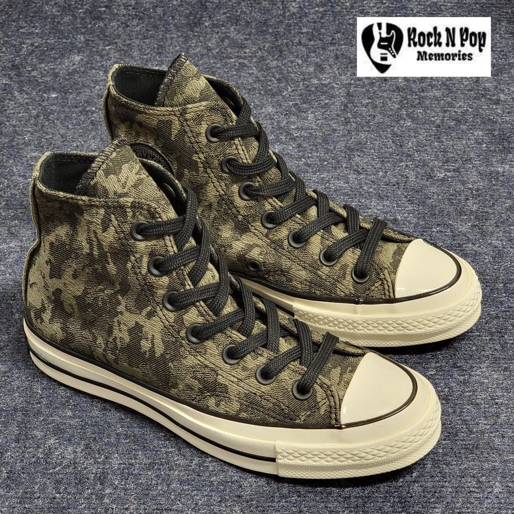 Converse Women's Chuck 70 Hi Camo Denim 163233C  Field Surplus/Black/Egret SZ 6